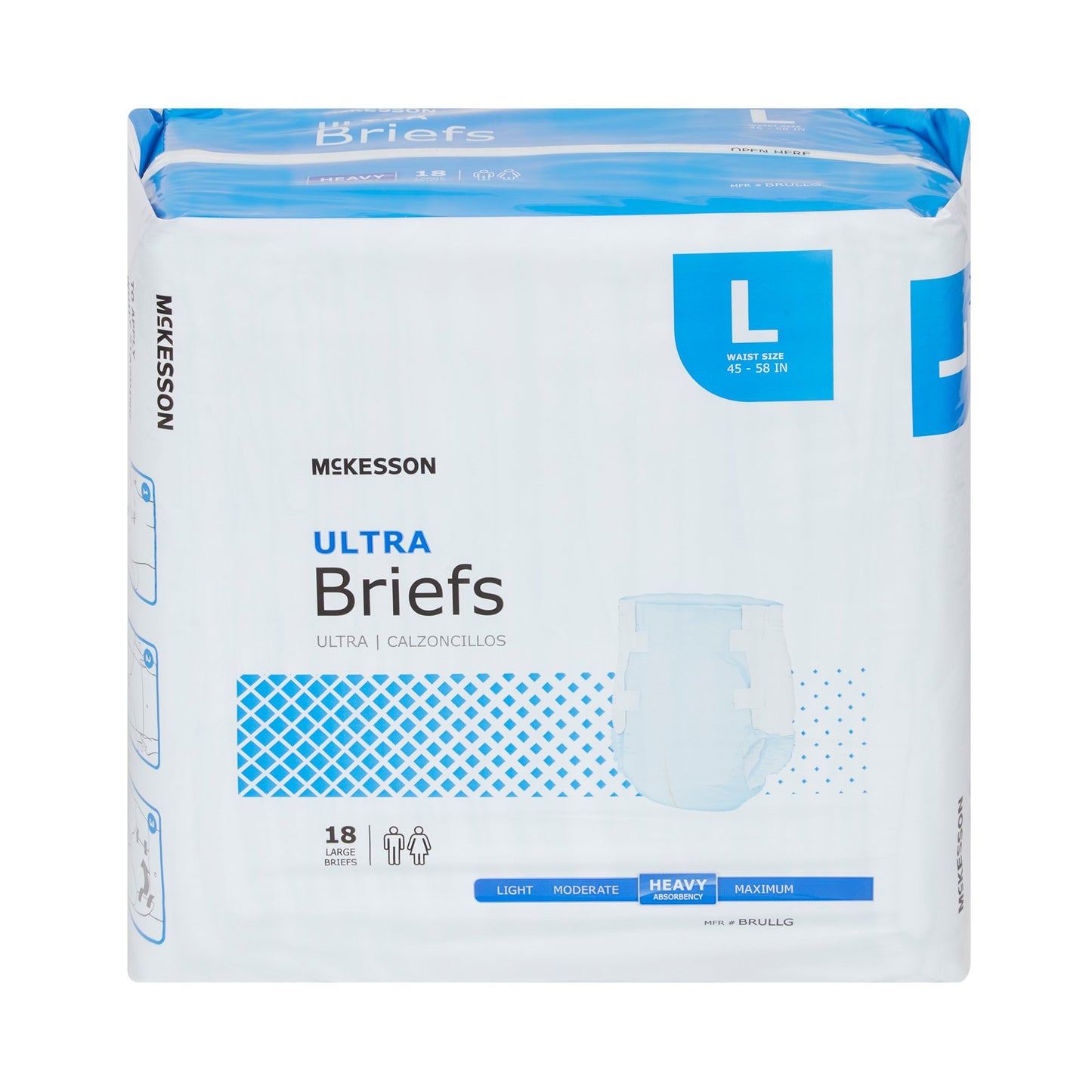 Unisex Adult Incontinence Brief McKesson Ultra Large Disposable Heavy Absorbency