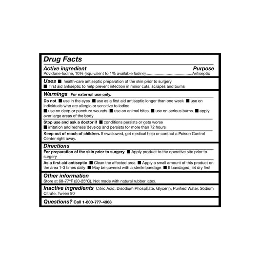 SOLUTION, PVP PREP GL (4/CS)