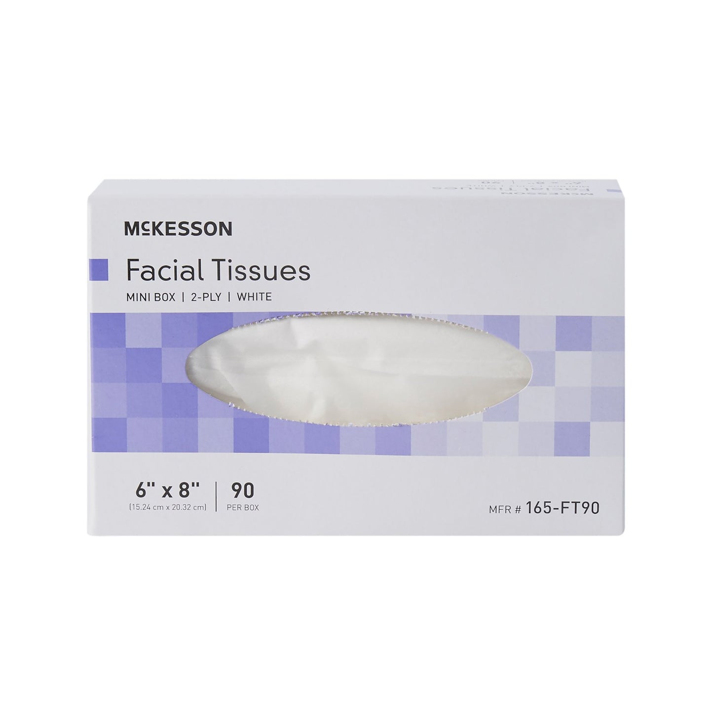 TISSUE, FACIAL MINI BOX 2PLY WHT 6.0"X8.0" (90/BX 72BX/CS)