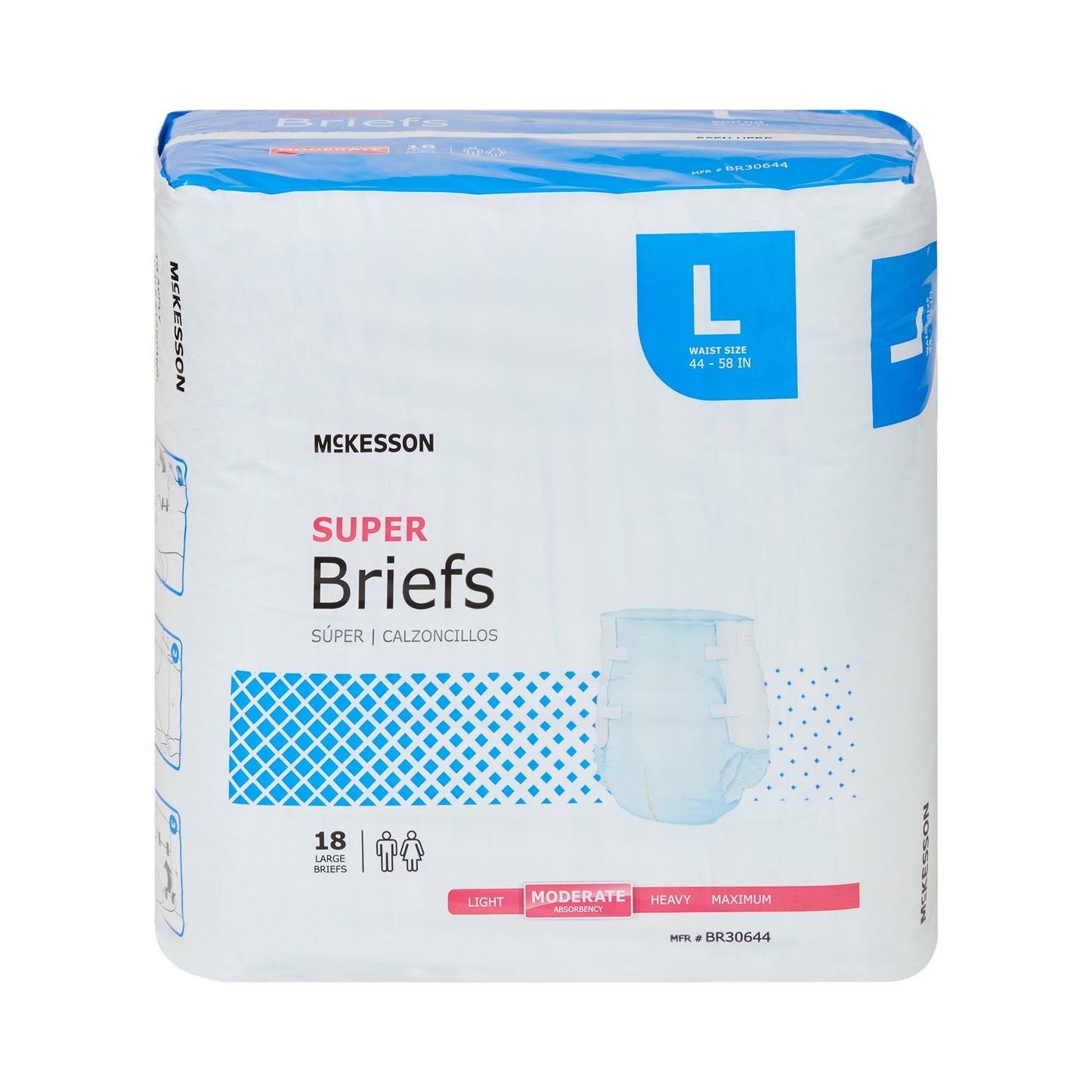 BRIEF, TAB CLSR SUPER LG 44-58(18EA/BG 4BG/CS)