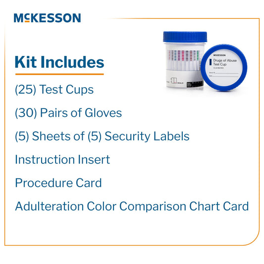 TEST KIT, DRUG SCREEN 14PANEL WAIVED (25EA/BX 4BX/CS)