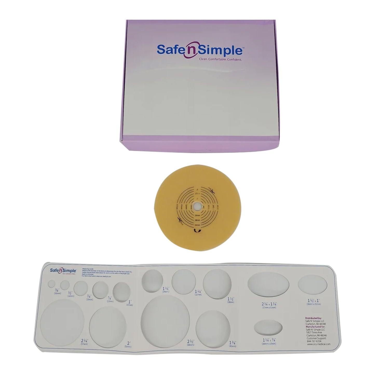 BARRIER, OSTOMY 2PC EXT RND HYDROCOLLOID 2 3/4" (5/BX 8BX/CS