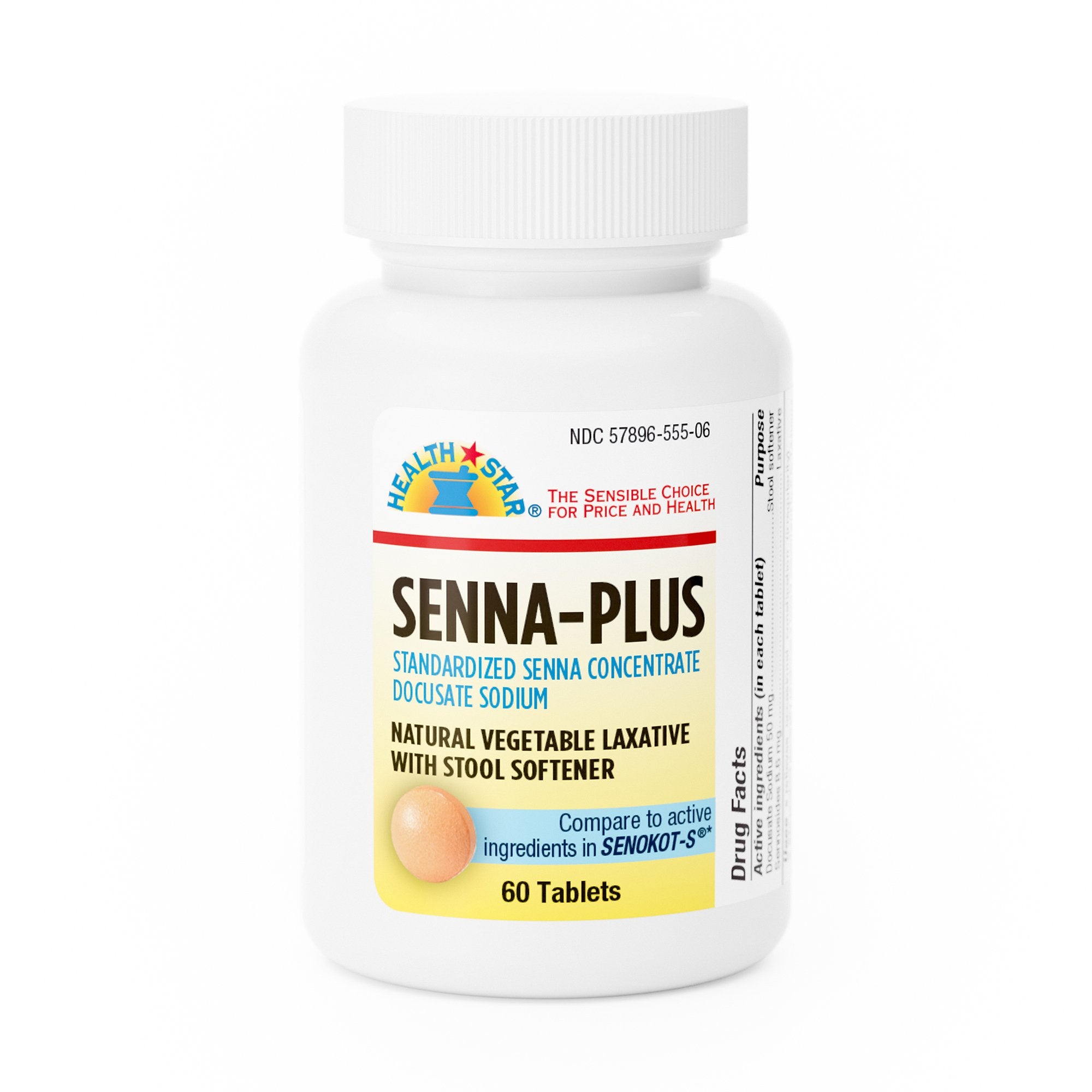 Health*Star® Docusate Sodium / Sennosides Stool Softener – Family Care DME
