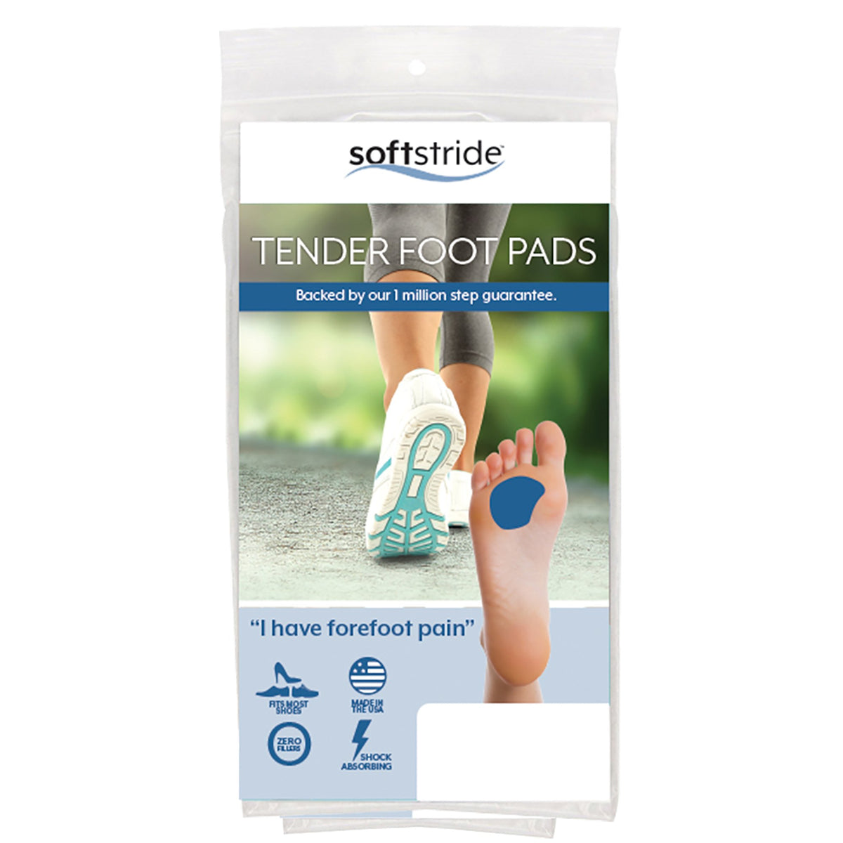 Foot Insert Dme Code Soft Stride™ Tender Foot Visco-Elastic Polymer Shoe Insert, Medium ...