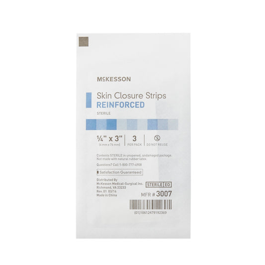 CLOSURE, SKIN REINF LF 1/4X3" (3/PK 50PK/BX 4BX/CS)