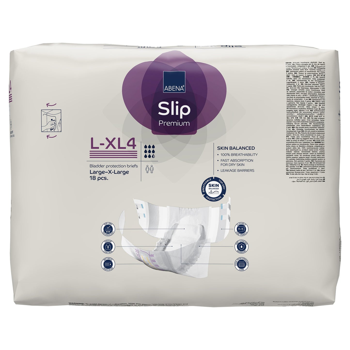 Abena® Slip Premium Flexi Fit Incontinence Briefs, L-XL4