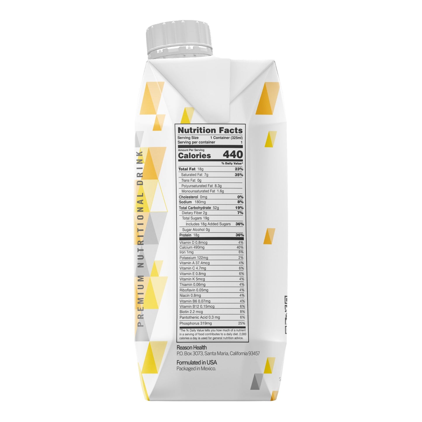 Oral Supplement Reason™ Strawberry Flavor Liquid 11 oz. Reclosable Carton