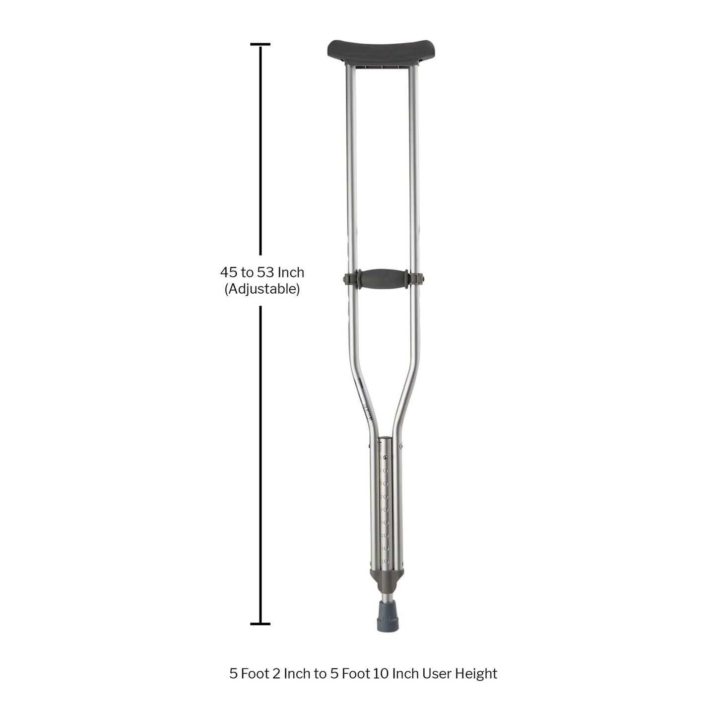 Crutch, Aluminum Quick Adjust for Adults up to 350 LB