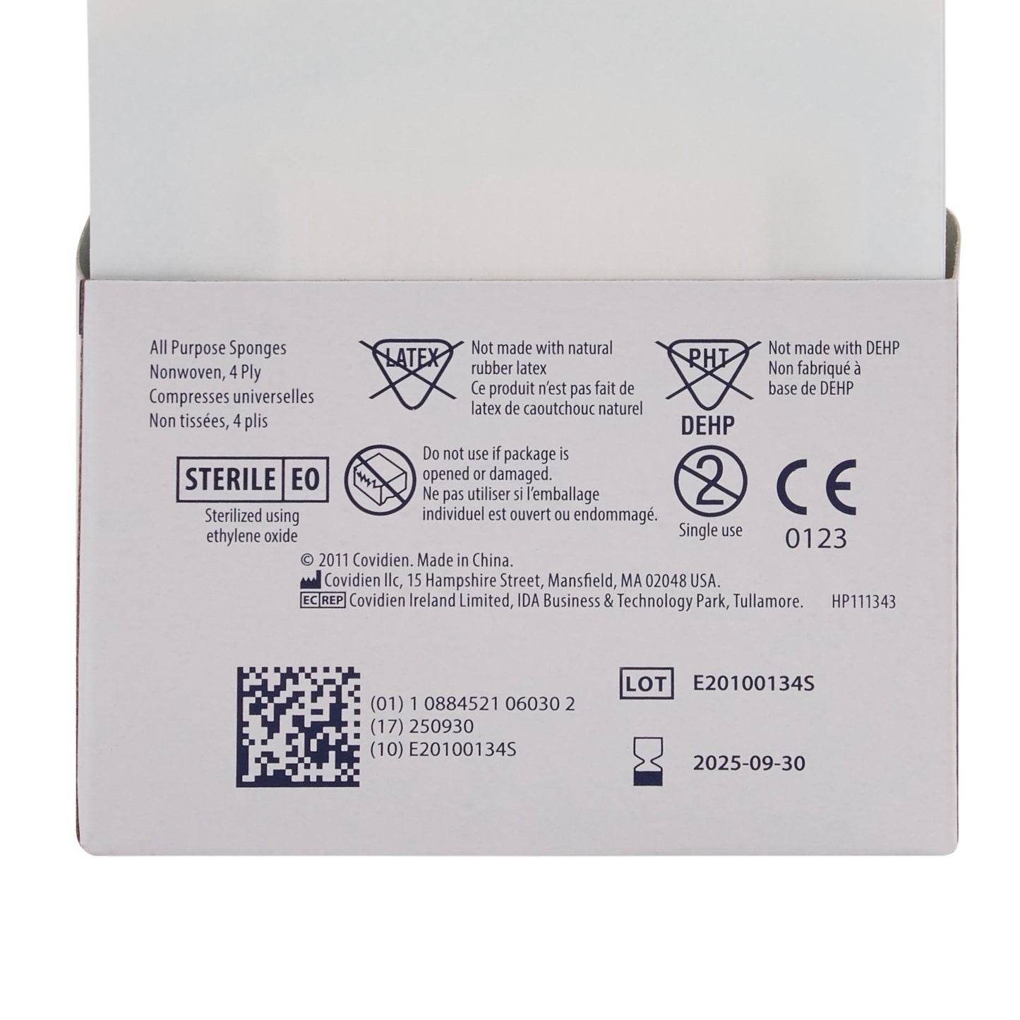 Curity™ Sterile Nonwoven Sponge, 2 x 2 Inch, Four-Ply