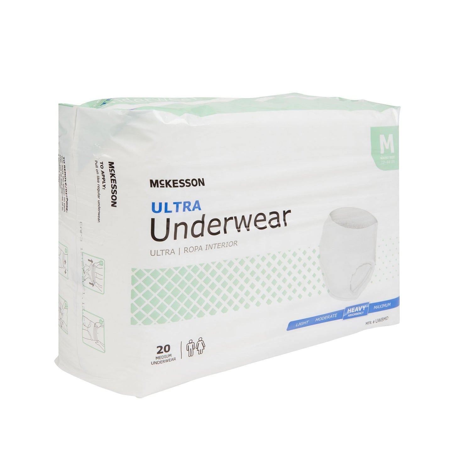 UNDERWEAR, ULTRA MED 32-44 (20/BG 4BG/CS)