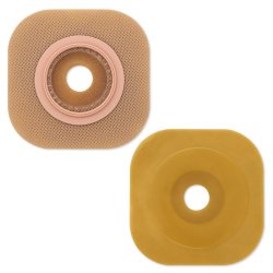 Ostomy Barrier New Image FlexWear Precut, Standard Wear Adhesive Tape 57 mm Flange Red Code System Hydrocolloid 1-1/2 Inch Opening (5/BX)