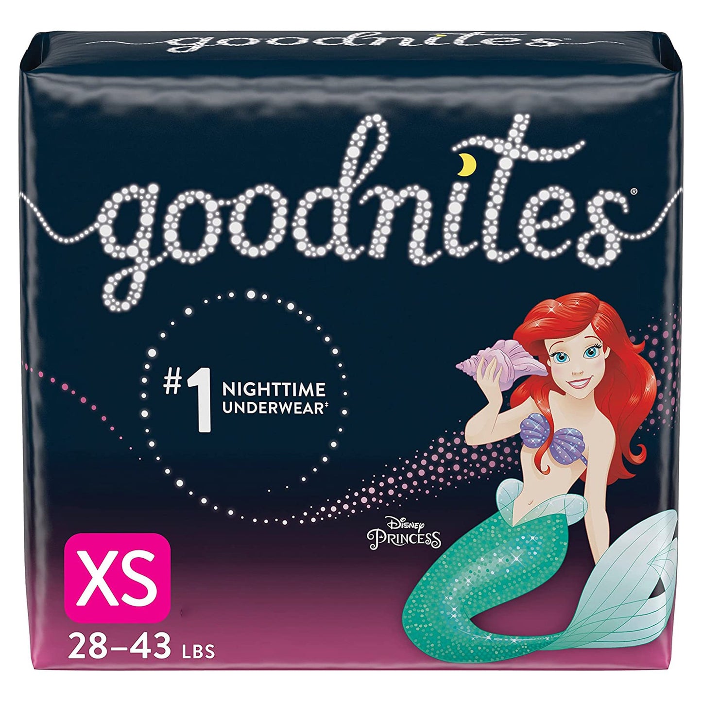 Goodnites® Heavy Absorbency Nighttime Underwear, X-Small for Girls 28 – 43 lbs.