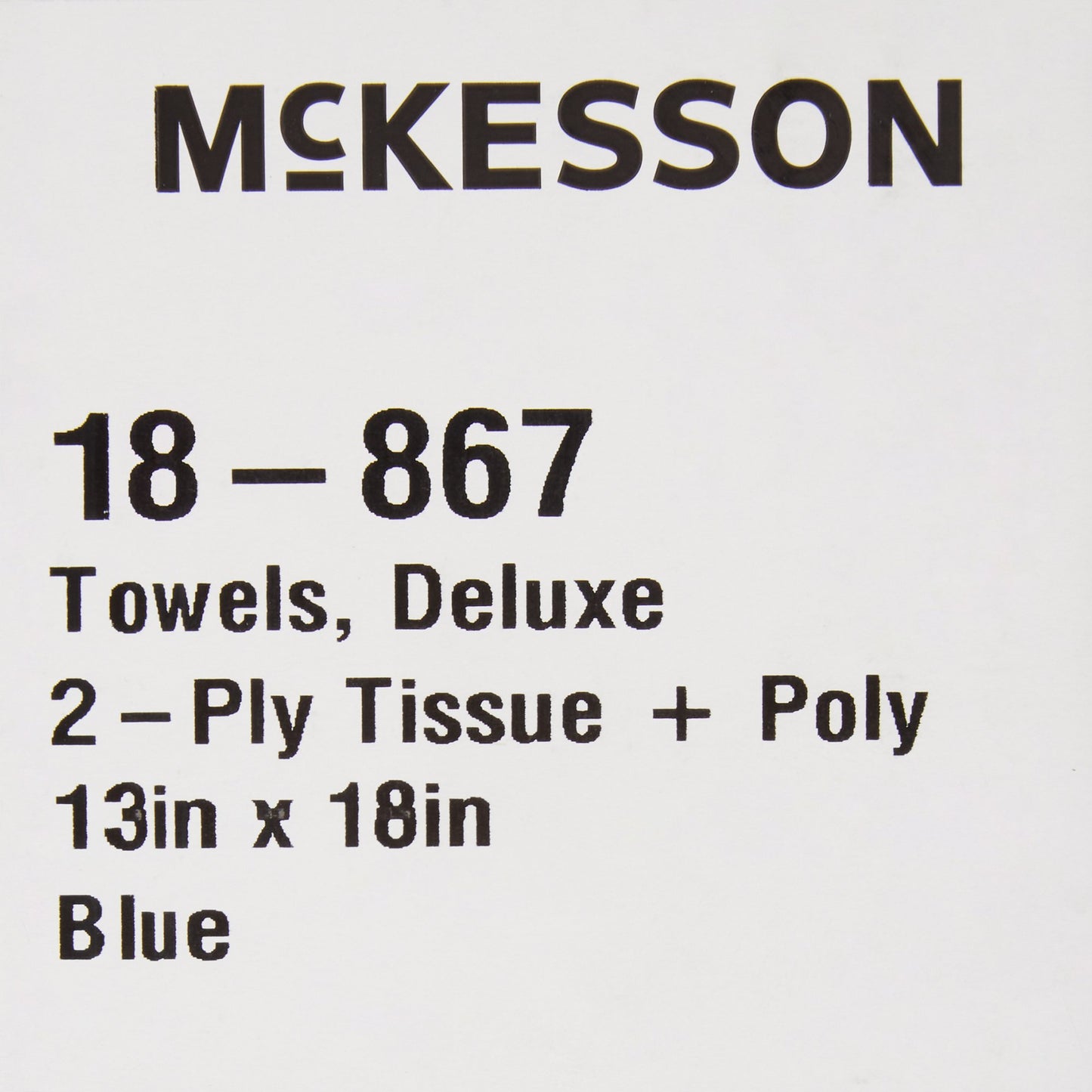 TOWEL, PRO 2PLY/POLY BLU 13X18(500/CS)