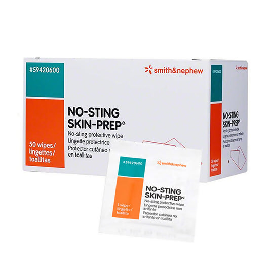 WIPE, SKIN PREP NO-STING (50/BX 20BX/CS)