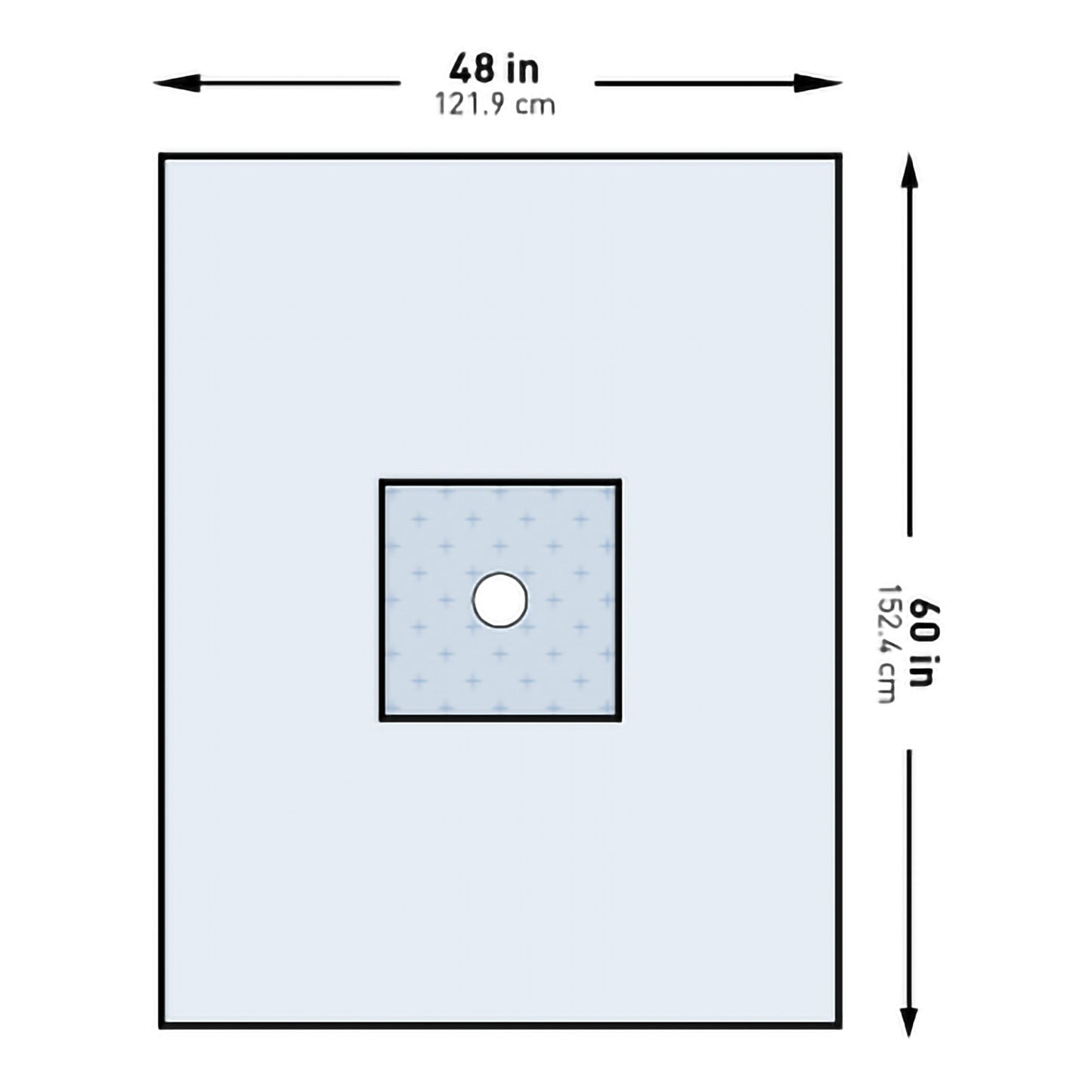DRAPE, SURGICAL MINOR PROC STR48"X60" (20/CS)