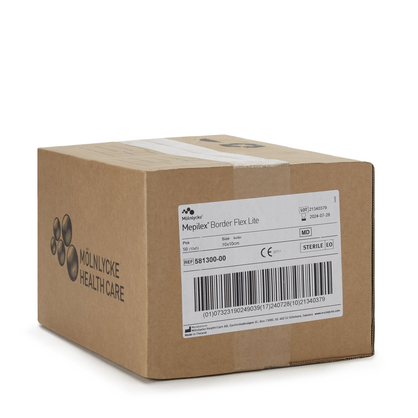 DRESSING, BORDER FLEX LITE 4"X4" (5/BX 10BX/CS)