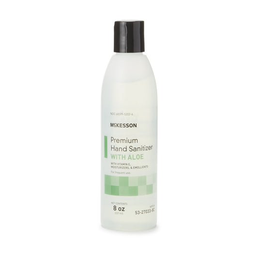 McKesson Premium Hand Sanitizer with Aloe, 8-ounce Bottle