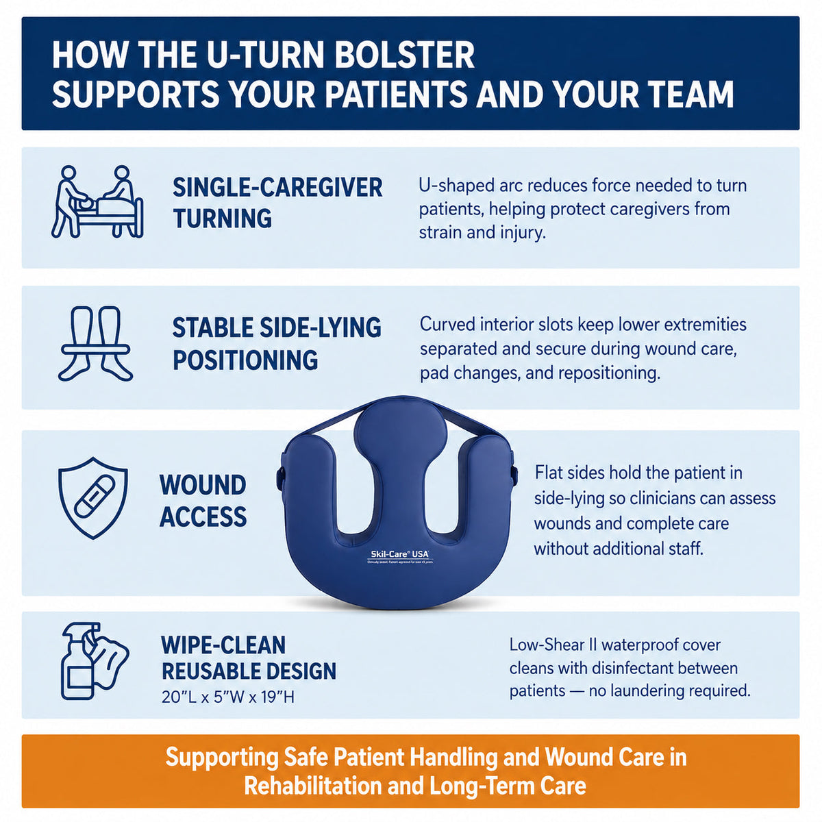 Skil-Care U-Turn Bolster