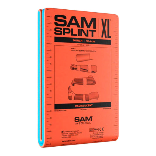 ARM SPLINT, SAM ORG/BLU 36" (60RL/CS)