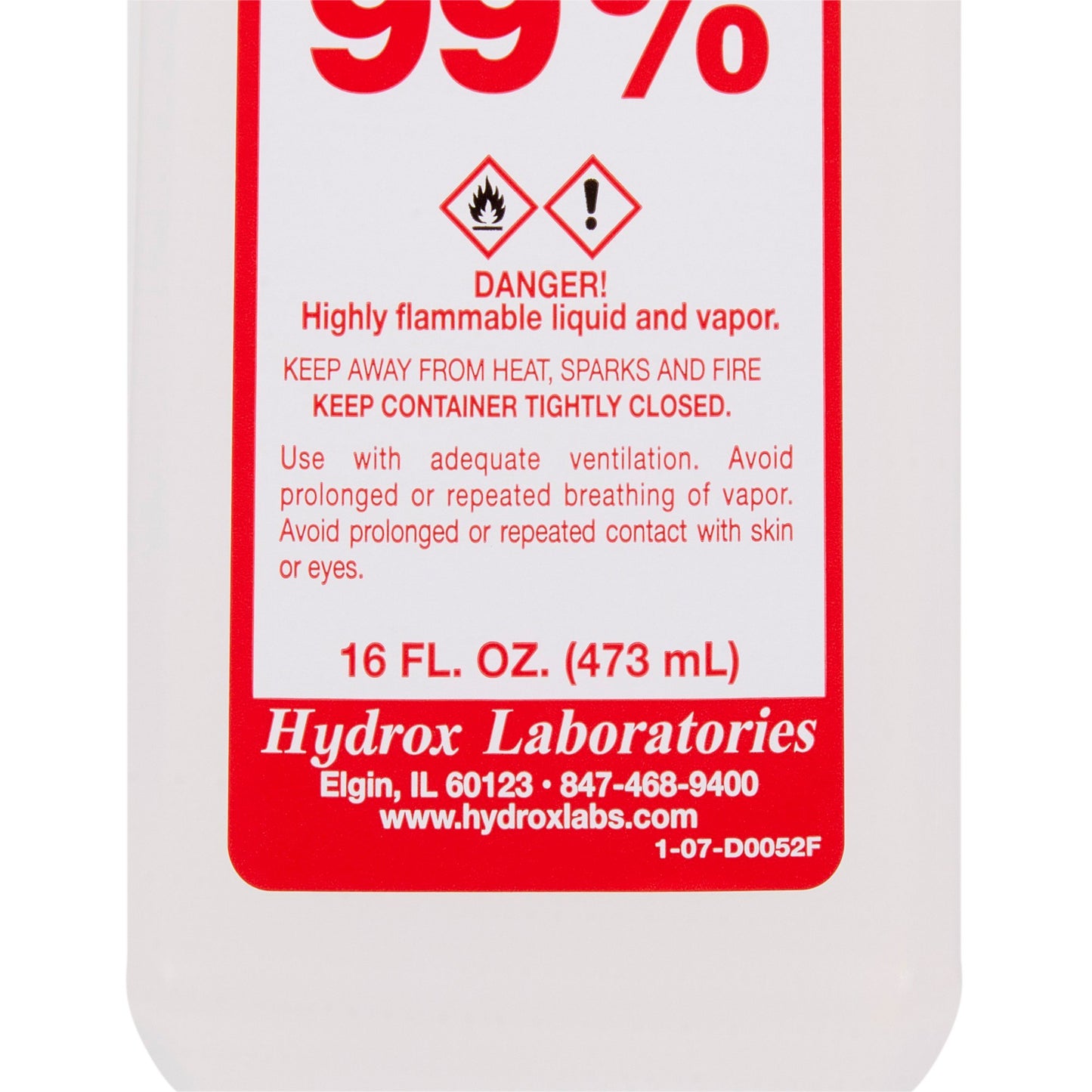 ALCOHOL ISO 99% 16OZ (12/CS)