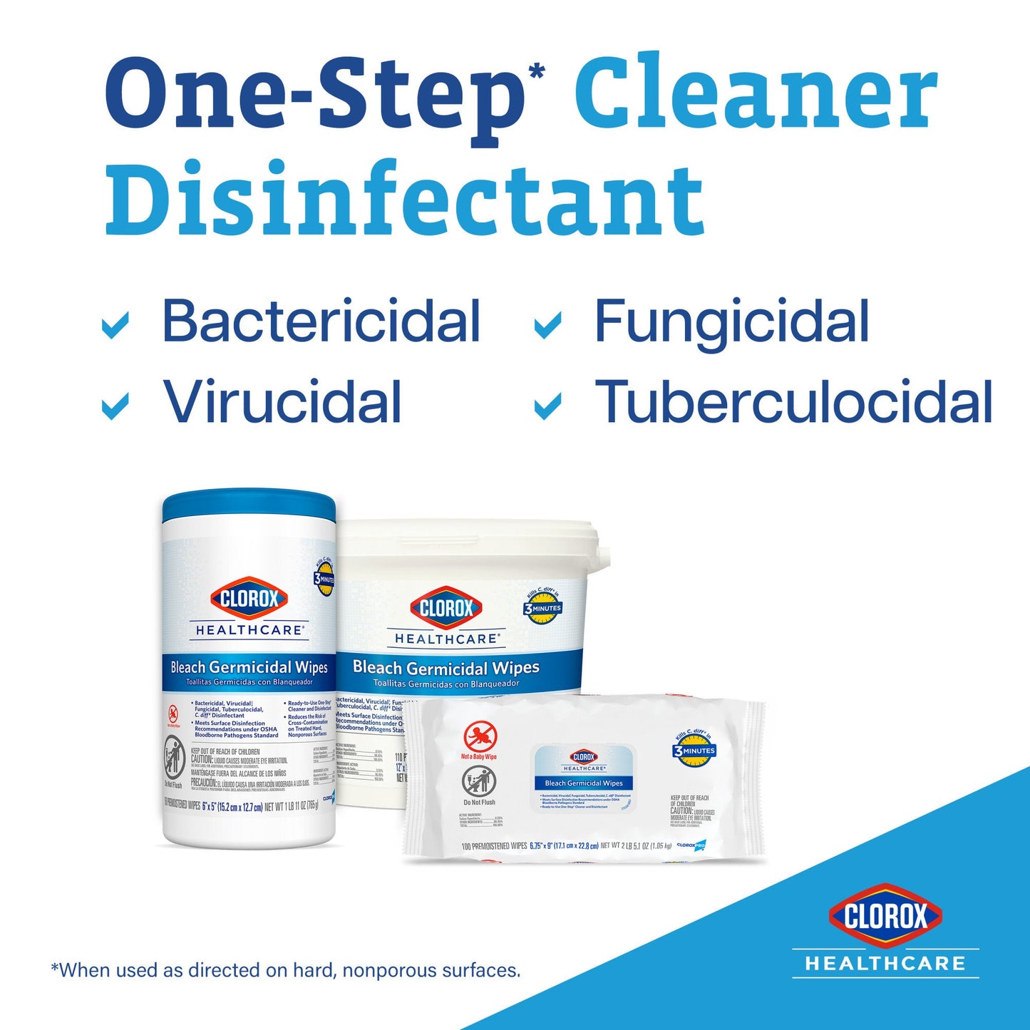 WIPE, CLOROX GERMICIDAL REFILL(110/BX 2BX/CS)