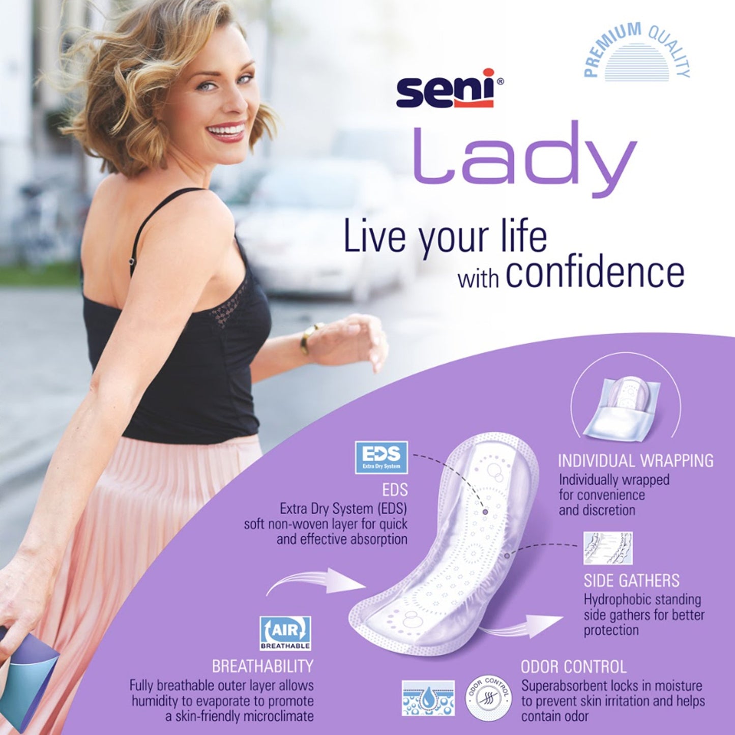 PAD, SENI LADY ULTIMATE LONG OVERNIGHT (26/PK 8PK/CS)