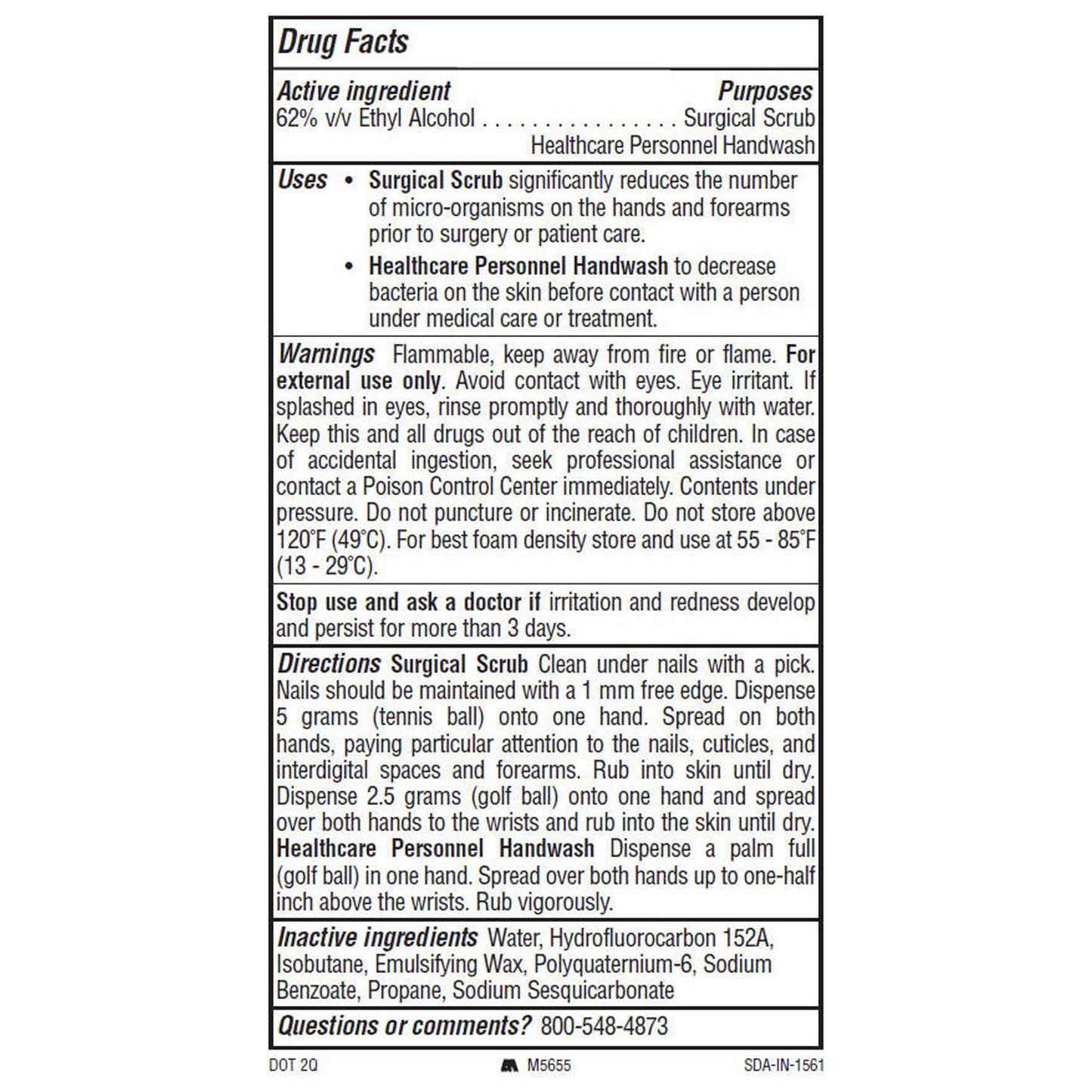Alcare® Plus Foaming 62% Ethyl Alcohol Hand Sanitizer, 9-ounce Aerosol Can