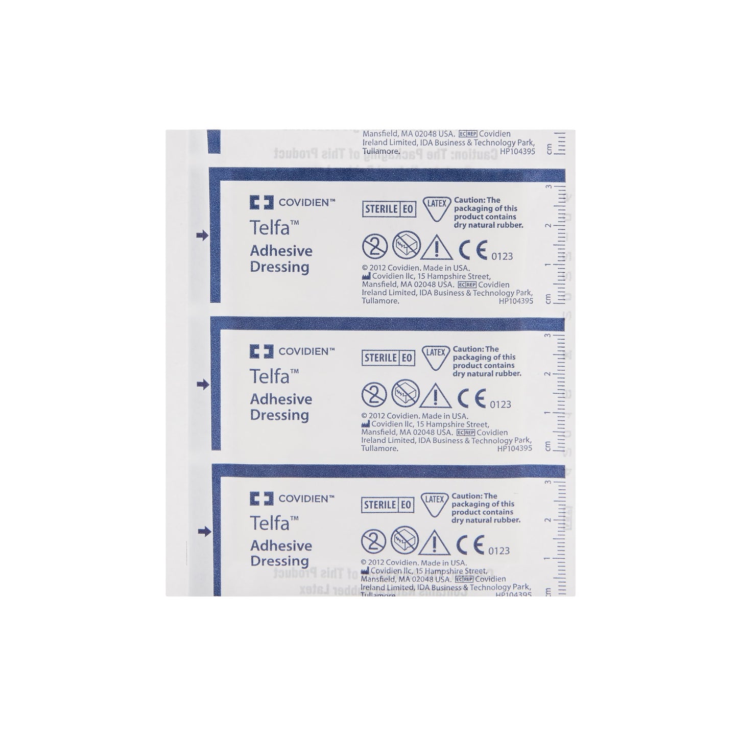 DRESSING, TELFA ADHSV STR 3"X 4" (100/CT) KENDAL