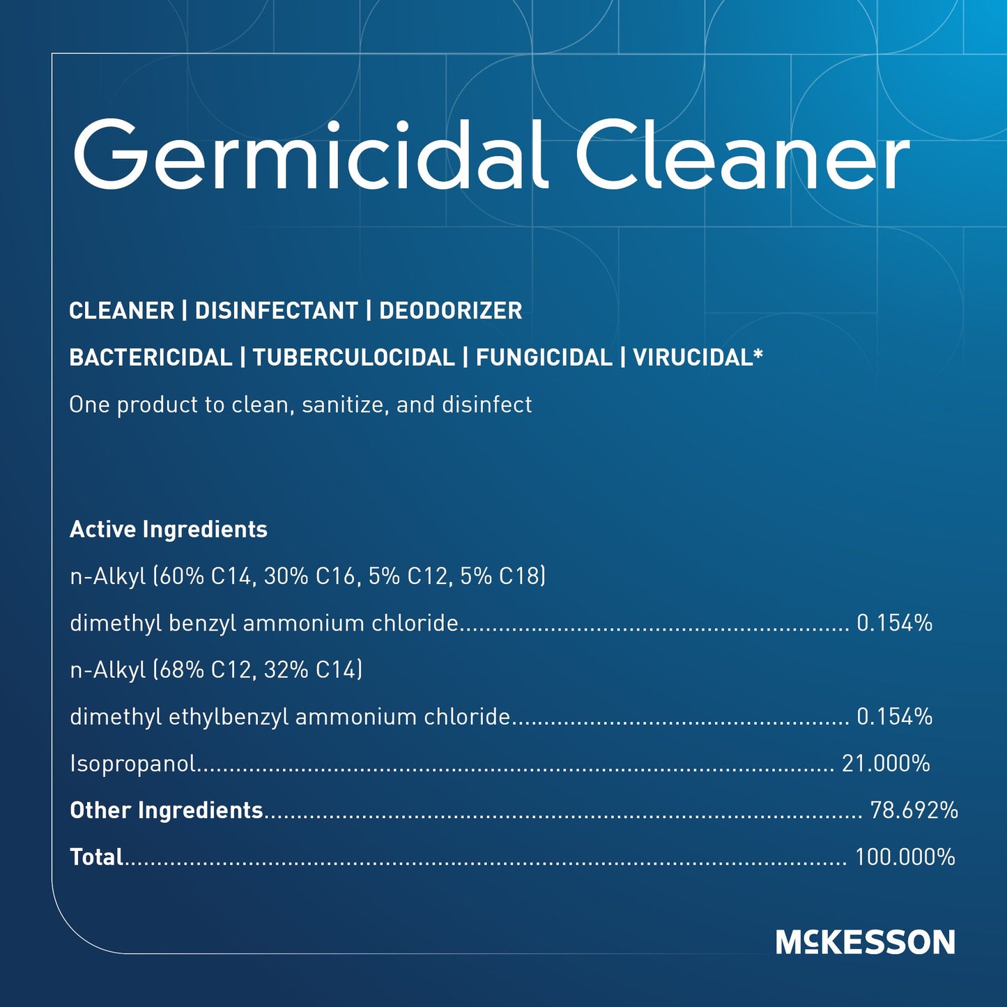 CLEANER, GERMICIDE SPRAY MCKESSON 24OZ (6/CS)