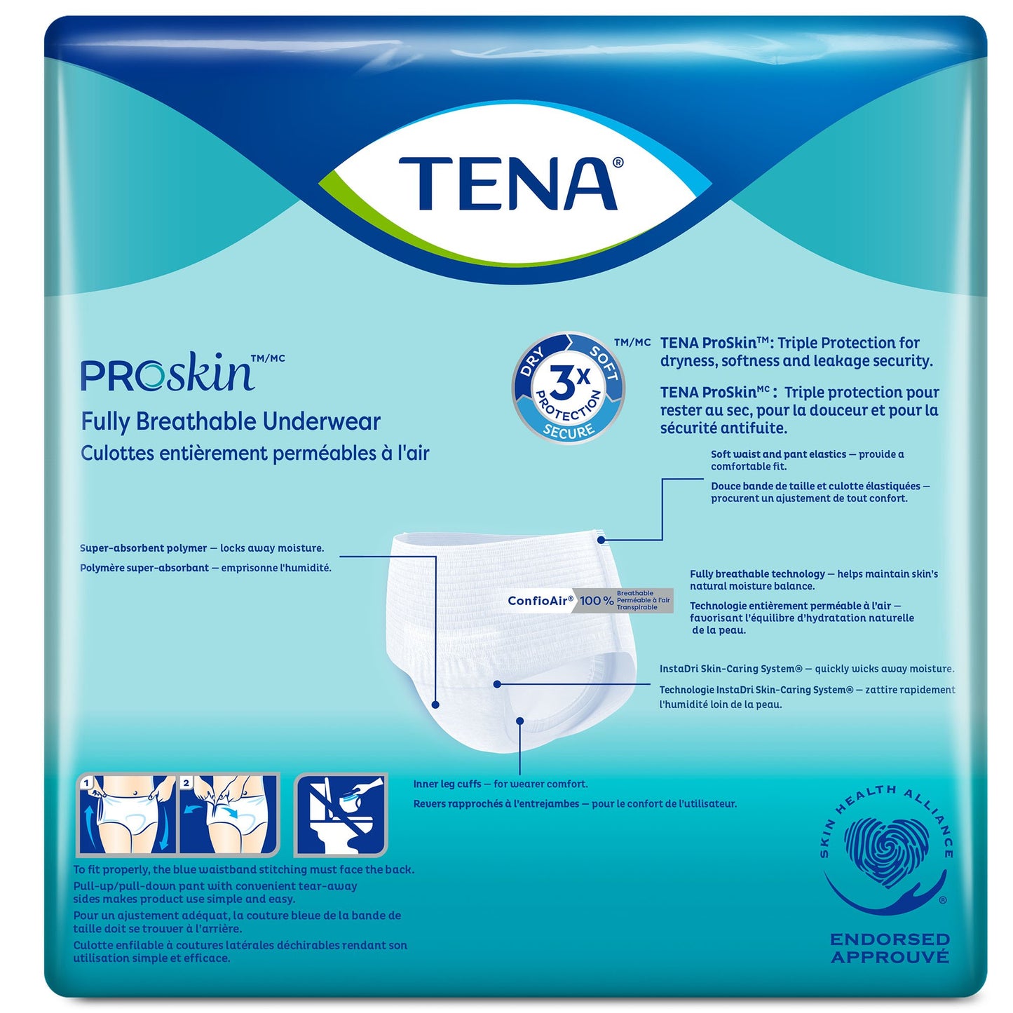 UNDERWEAR, TENA EXTRA PROTECTIVE SM (16/BG 4 BG/CS)