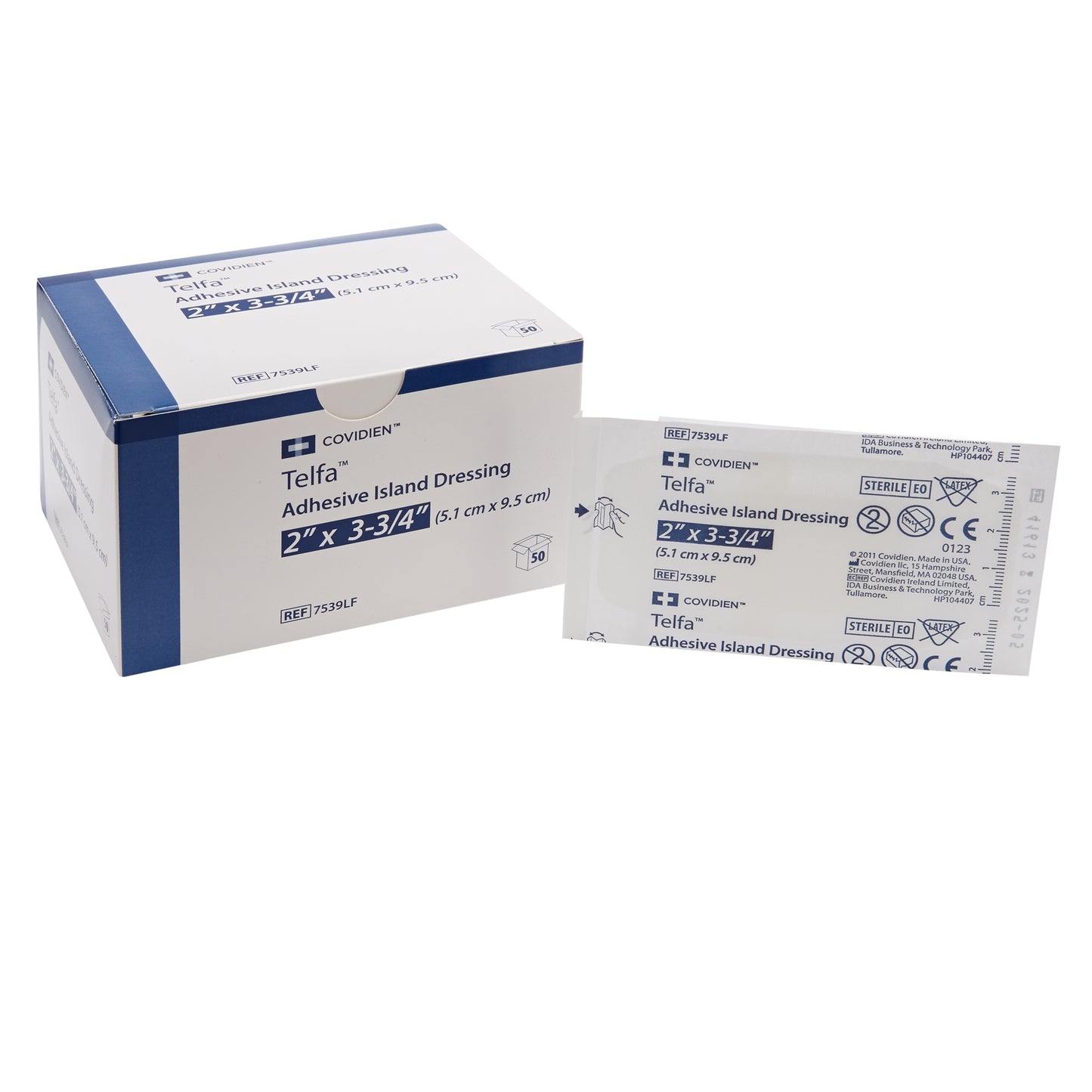 Telfa™ White Adhesive Strip, 2 x 3-3/4 Inch