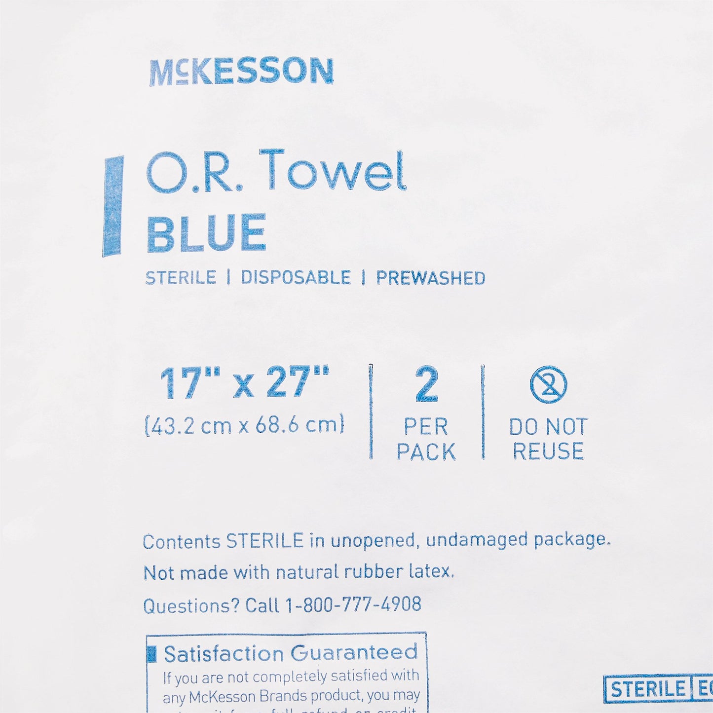 TOWEL, OR STR 2'S BLU (PK=EA 40PK/CS) DISP