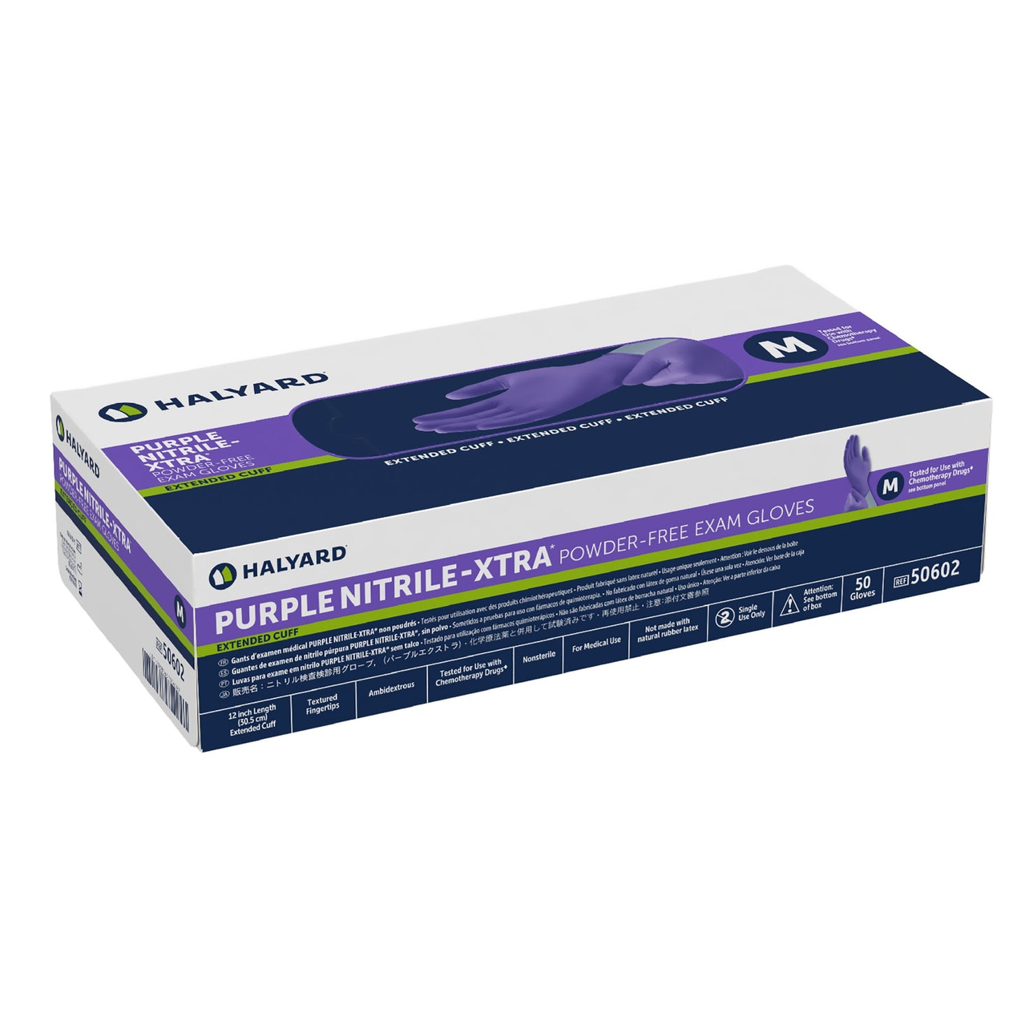 GLOVE, EXAM NTRL MED N/S EXTCFCHEMO (50/BX 10BX/CS)