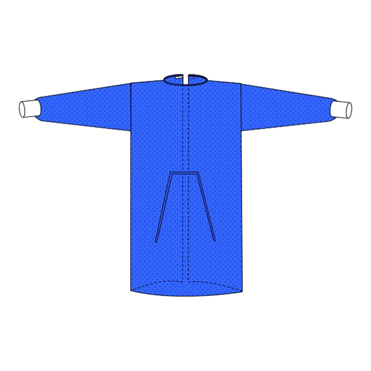 Protective Procedure Gown Welmed Large Blue NonSterile Not Rated Disposable