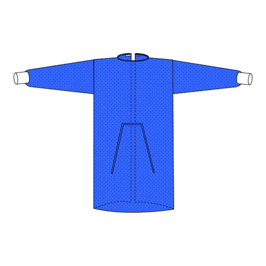 Protective Procedure Gown Welmed Large Blue NonSterile Not Rated Disposable