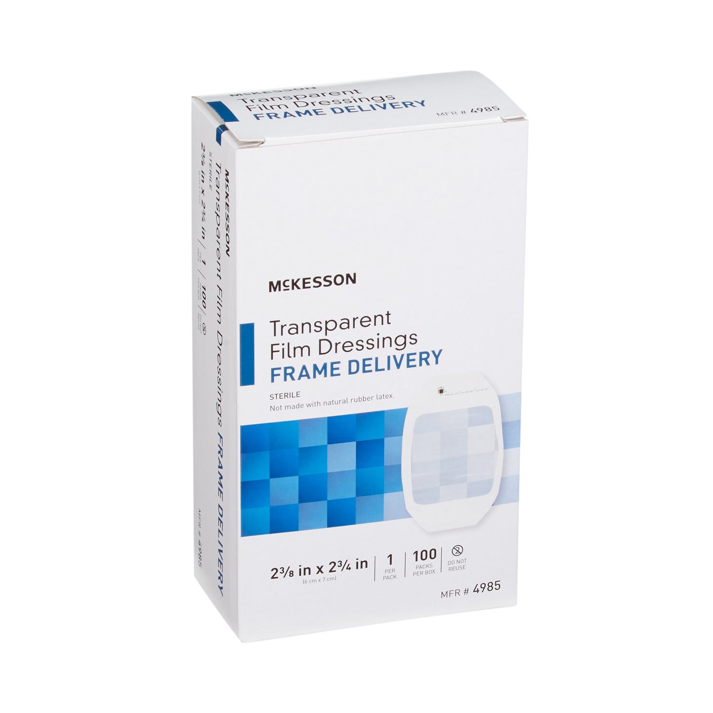 Transparent Film Dressing McKesson 2-3/8 X 2-3/4 Inch Frame Style Delivery Octagon Sterile