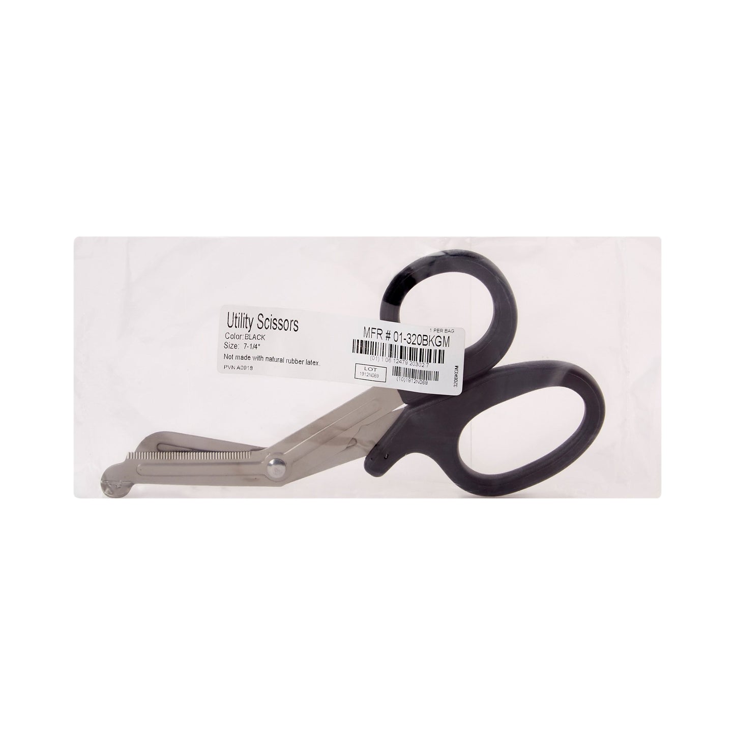 SCISSOR, UTILITY BLK LF 7 1/4 " (10/BX)