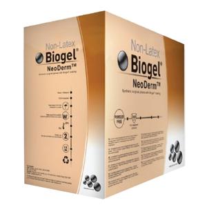 Molnlycke Biogel NeoDerm Synthetic Polychloroprene Surgical Glove Powder-Free Size 7 Khaki