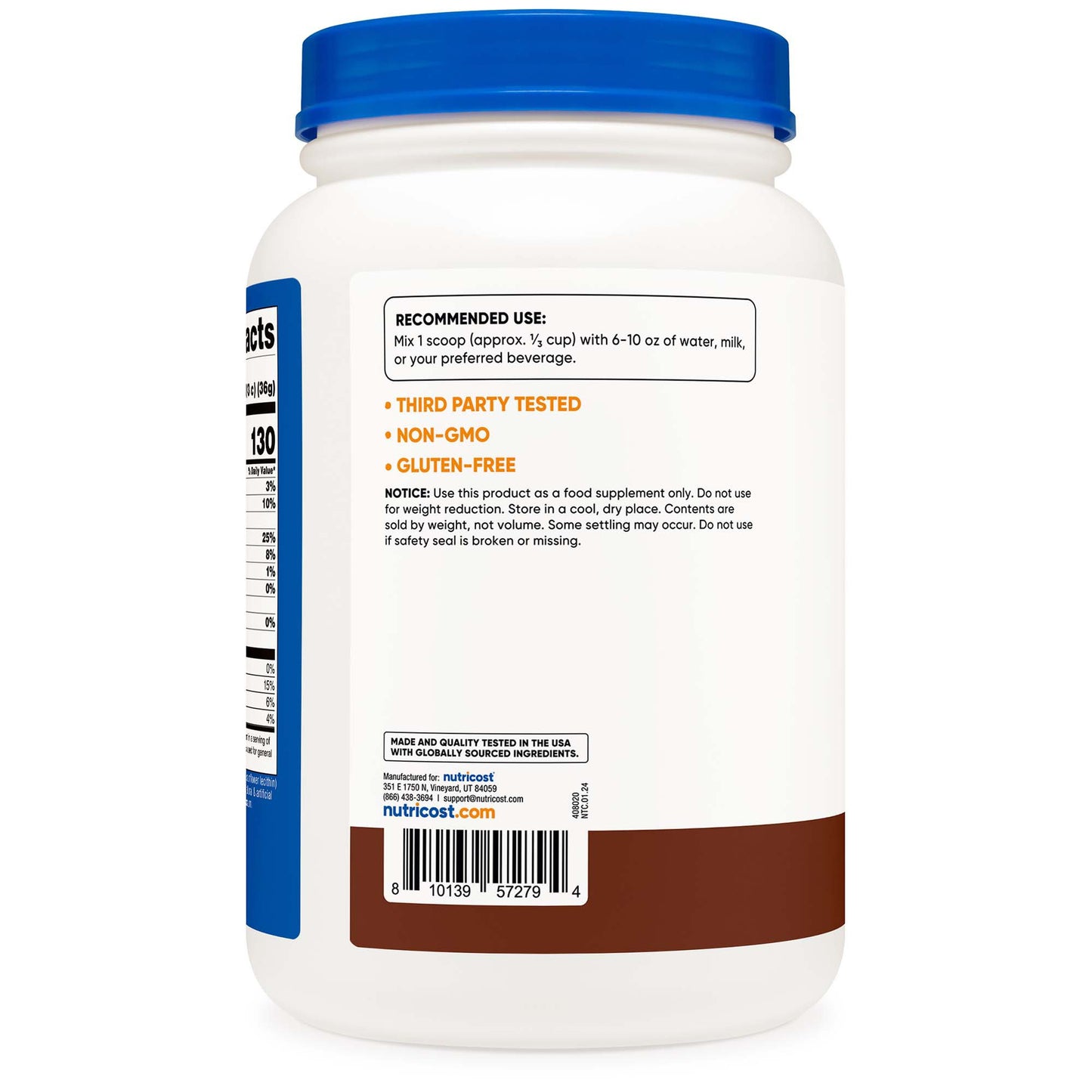 VITAMIN, PDR WHEY PROTEIN CONCWS CHOCOLATE 1.5LB (6BT/CS)