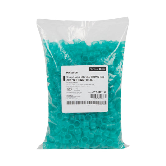 CAP, SNAP UNIV POLY GRN (1000/BG)