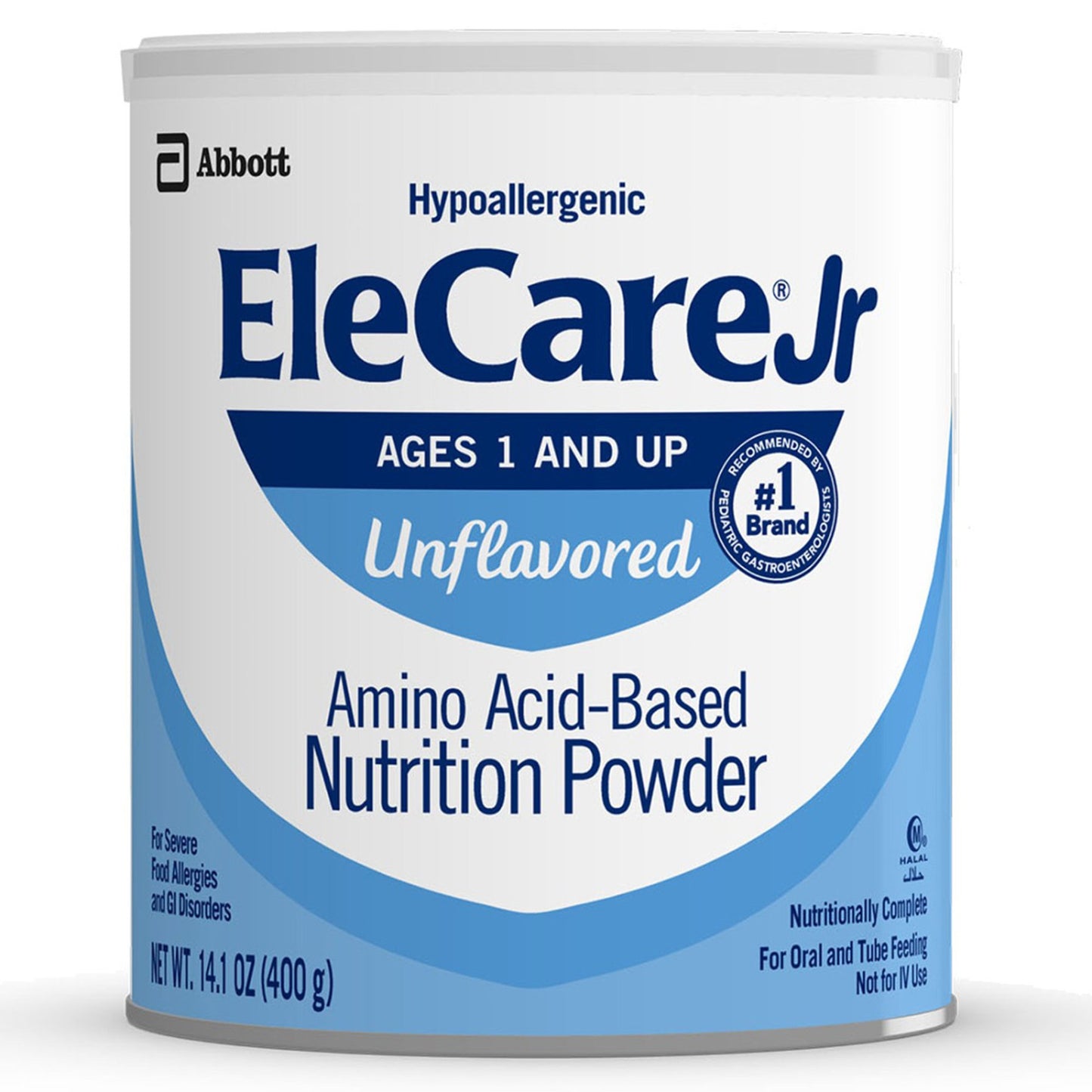 Pediatric Oral Supplement EleCare Jr Unflavored 14.1 oz. Can Powder Amino Acid Protein Maldigestion