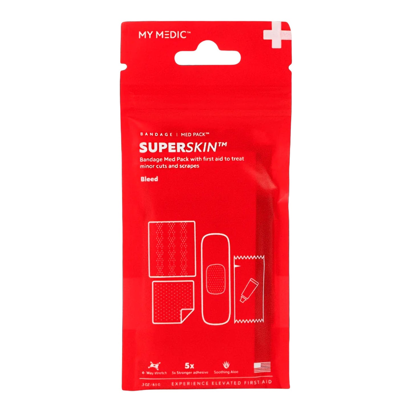FIRST AID PACK, SUPERSKIN MED BANDAGE 10PK