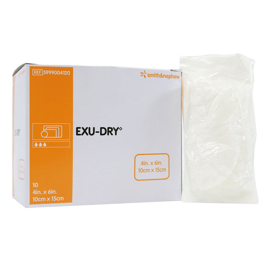 Smith & Nephew Exu-Dry Anti-Shear Super Absorbent Dressing, 4 x 6 inch