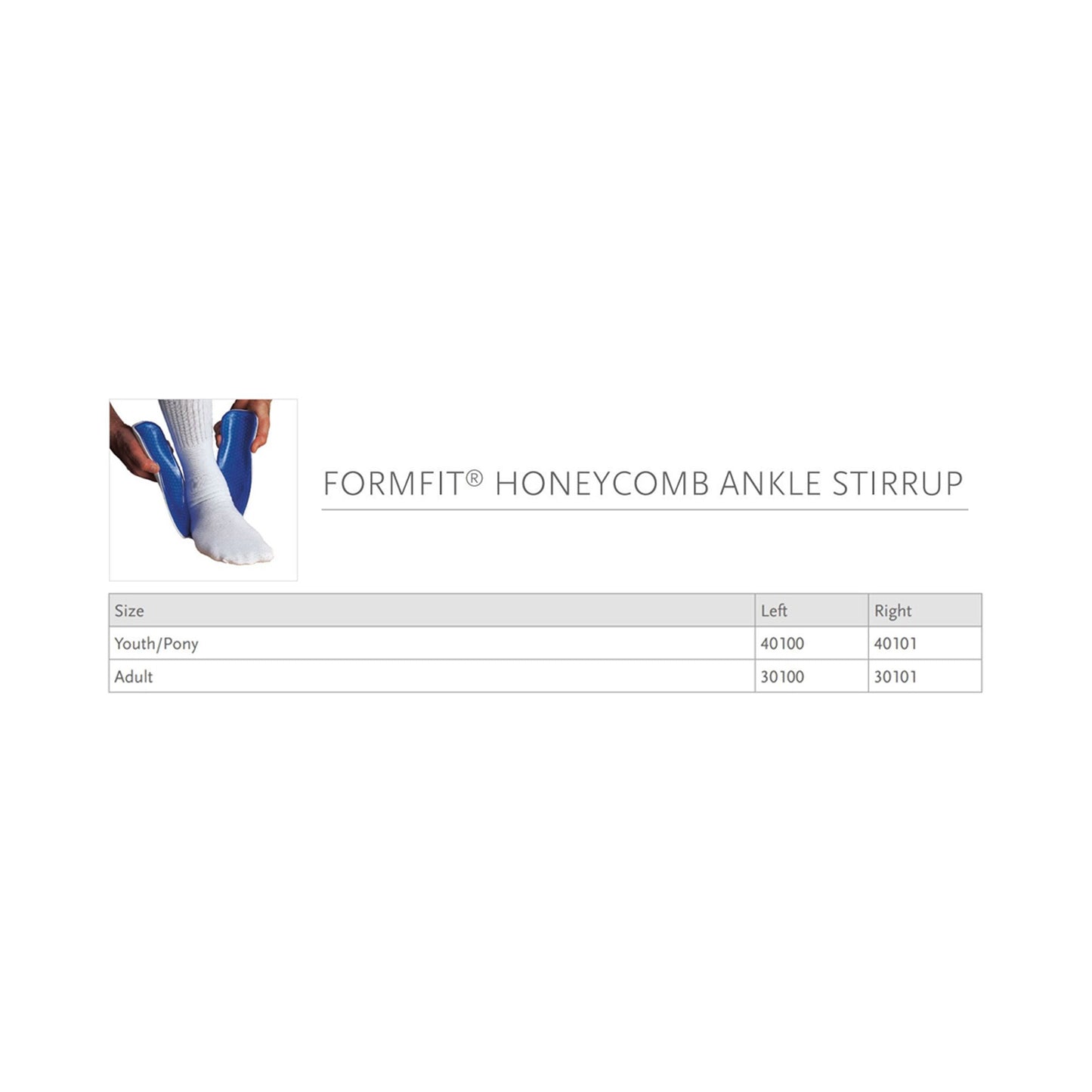 ANKLE BRACE, FORMFIT HONEYCOMBADLT LT