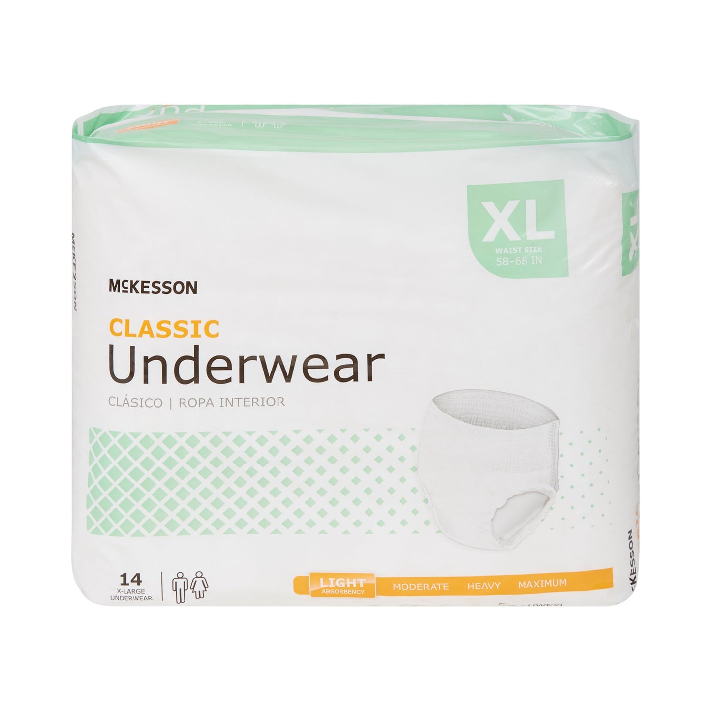 UNDERWEAR, CLASSIC XLG 58-68 (14/BG 4BG/CS)