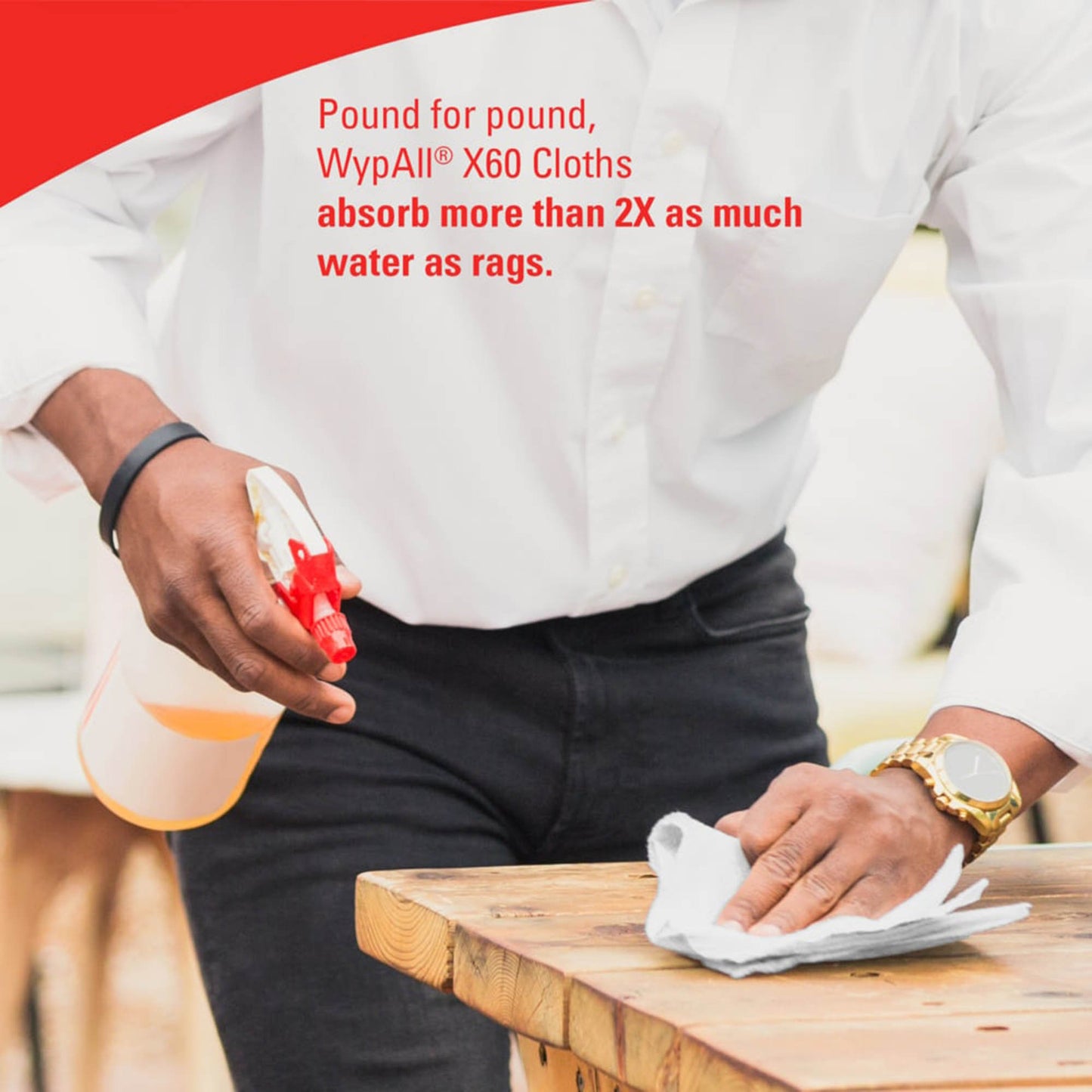 WIPER, DRY WYPALL CLTH LTWT WHT 12.5X10 (70/PK 8PK/CS