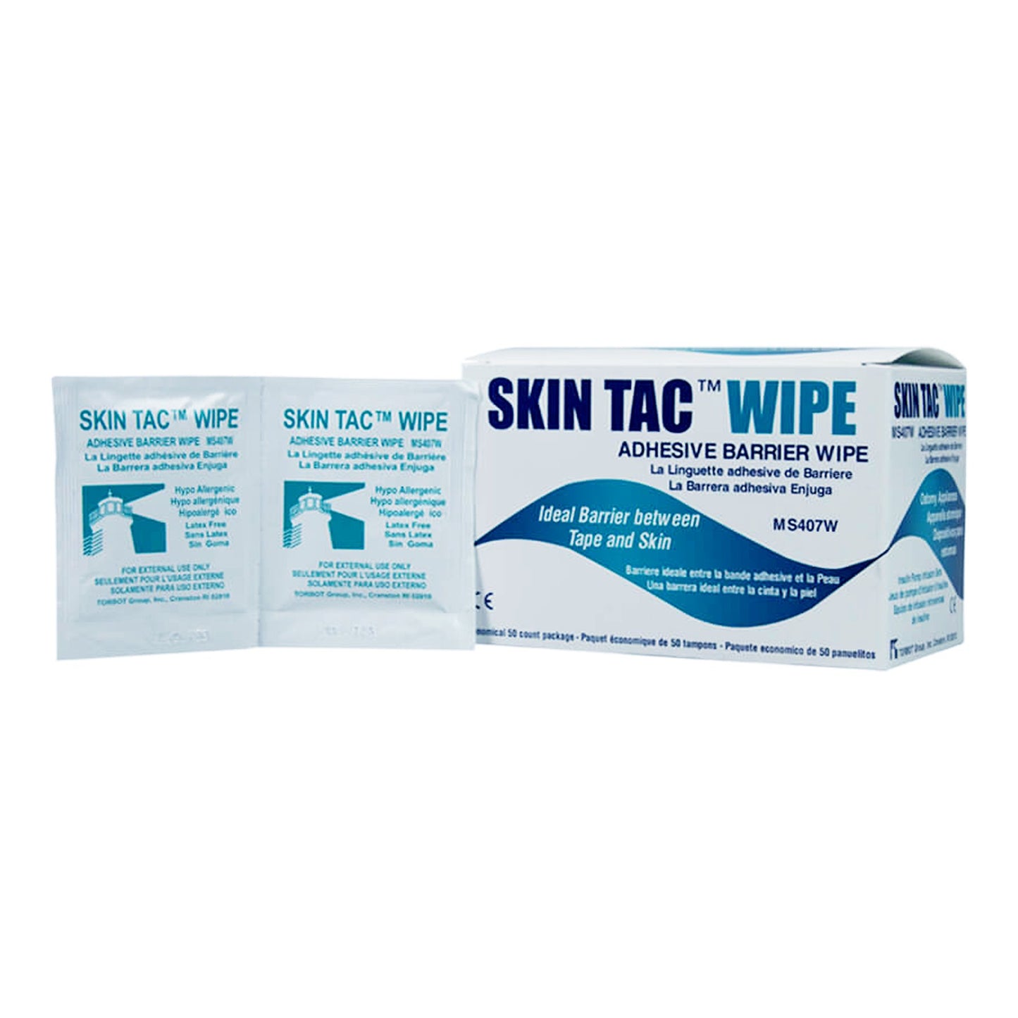 WIPE, SKIN TAC (50/BX)