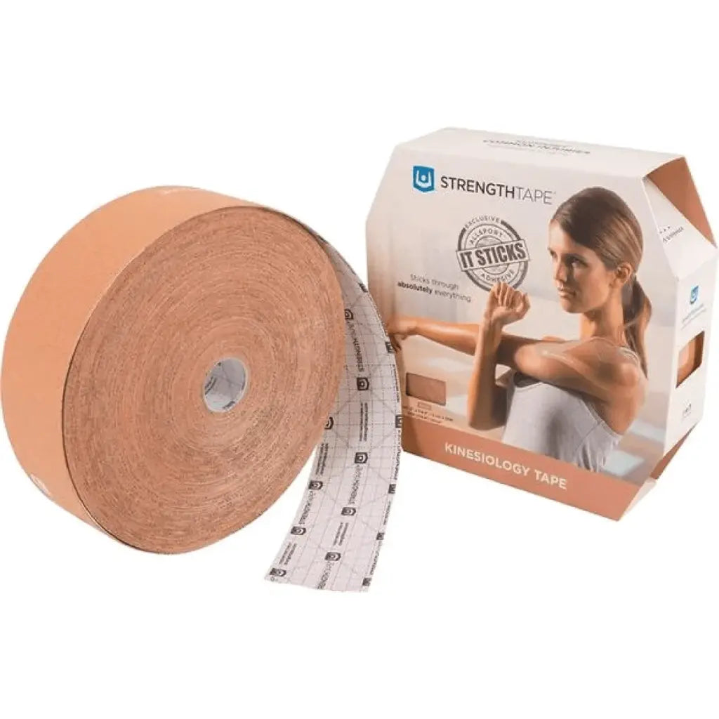 StrengthTape Kinesiology Tape 35m Uncut Roll Beige