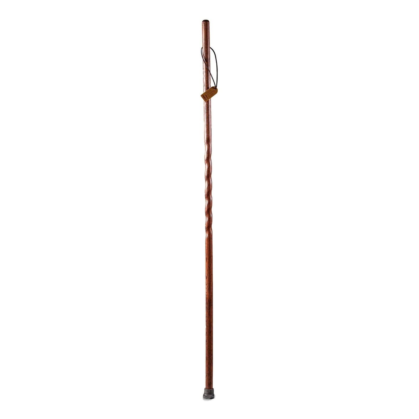 Brazos™ Twisted Oak Trekker Handcrafted Walking Stick, Red, 55-Inch