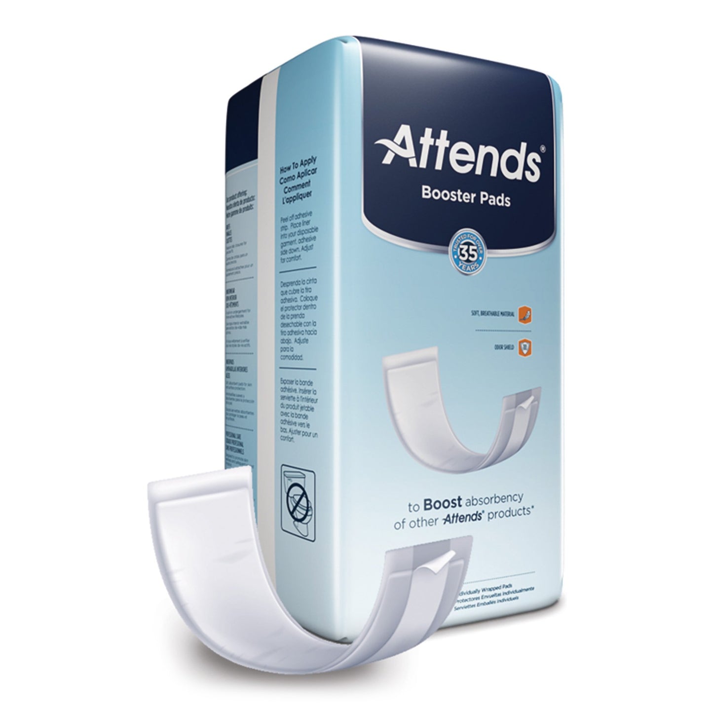 Attends® Booster Pad, 3.5 x 11 Inches